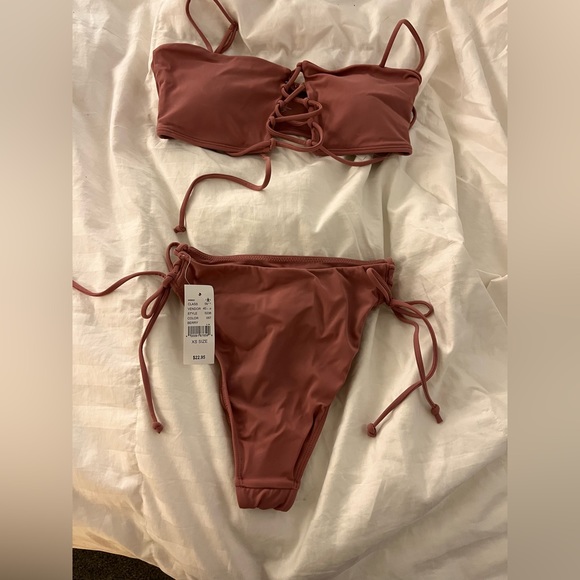 Dusty Rose Pacsun Bikini set - Picture 1 of 3